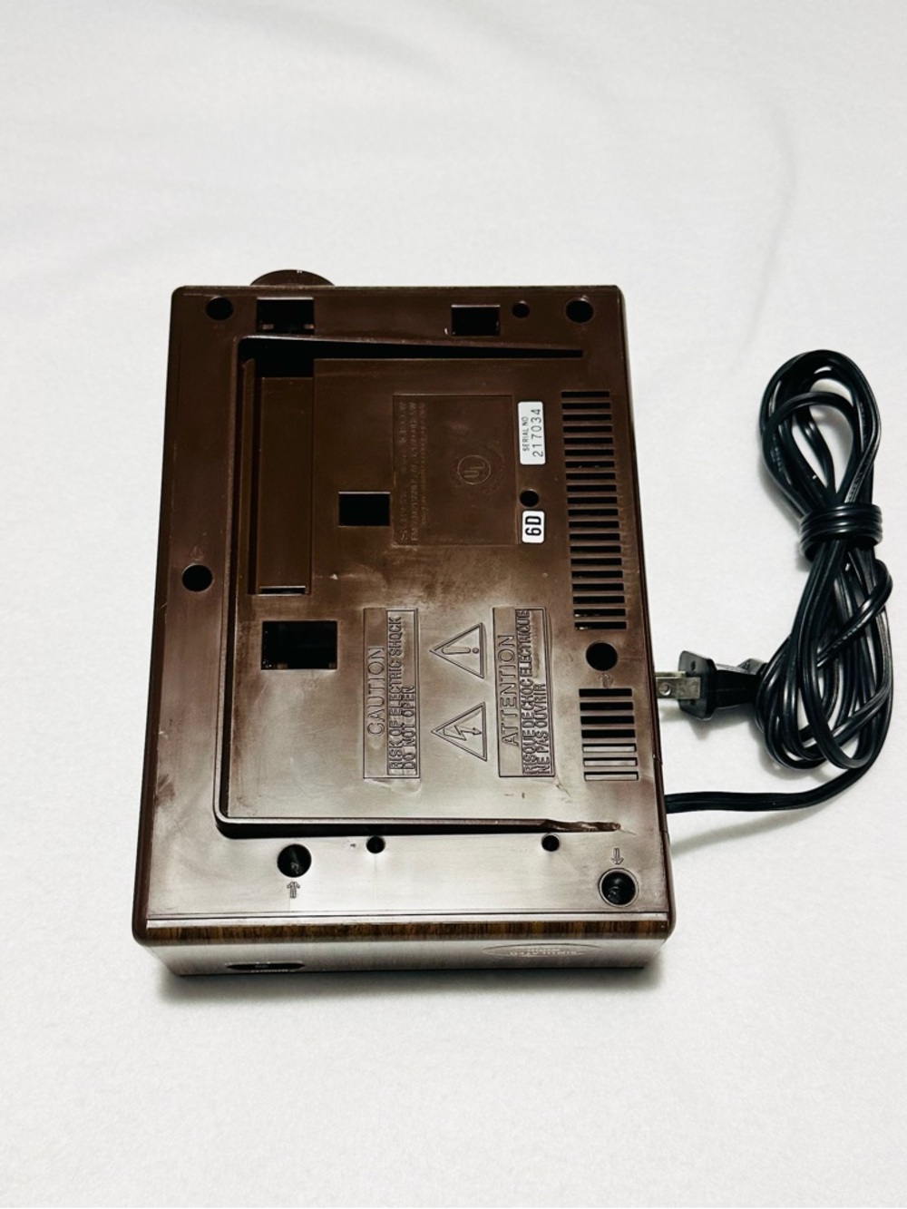 Sony Retro Mid Century Modern Dream Machine Simulated Wood Grain FM/AM “WORKS” - Picture 7 of 9
